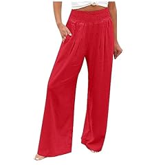 Linen trousers women for sale  Delivered anywhere in UK