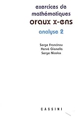 Oraux ens. analyse d'occasion  Livré partout en France