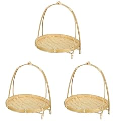 3pcs bamboo snack for sale  Delivered anywhere in USA 