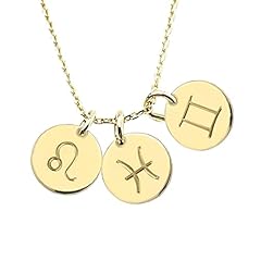 Gold zodiac necklace for sale  Delivered anywhere in UK