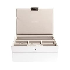 Used, Stackers White Classic Jewellery Box, Set of 2 for sale  Delivered anywhere in UK