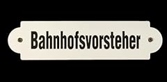Emaille schild bahnhofsvorsteh gebraucht kaufen  Wird an jeden Ort in Deutschland