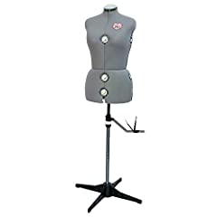 SINGER | Grey Dress Form Fits Sizes 10-18, Foam Backing for sale  Delivered anywhere in USA 