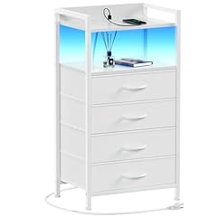 Furnulem white nightstand for sale  Delivered anywhere in USA 