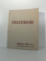 Underwood. rebora beuf usato  Spedito ovunque in Italia 