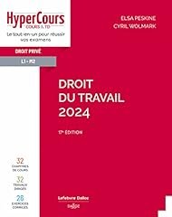 Droit travail 2024 d'occasion  Livré partout en France