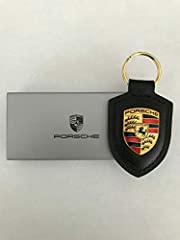 Porte-clés armoiries Porsche (original) en noir d'occasion  Livré partout en France