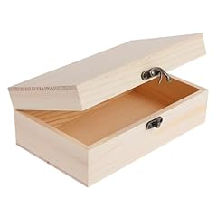 Wooden box hinged for sale  Delivered anywhere in UK