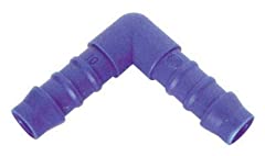 8mm 5/16 90 Degree Elbow Barbed Plastic Hose Connector for sale  Delivered anywhere in UK