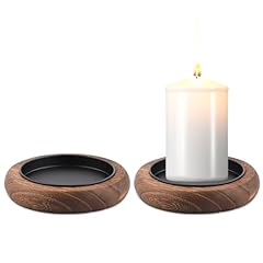 2pcs wood candle for sale  Delivered anywhere in UK