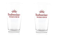 Budweiser pint glasses for sale  Delivered anywhere in USA 