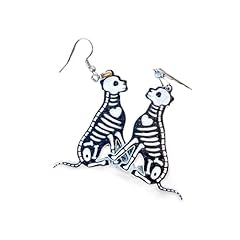 Dog skeleton earrings for sale  Delivered anywhere in USA 