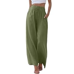 Pantaloni lino donna usato  Spedito ovunque in Italia 