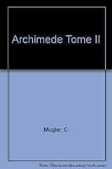 Archimede tome d'occasion  Livré partout en France