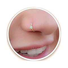 White opal piercing for sale  Delivered anywhere in UK