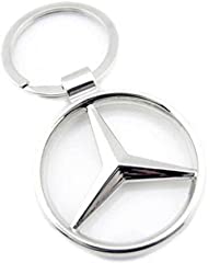 Mercedes Benz Car Chrome Logo Keychain Metal Keyring for sale  Delivered anywhere in UK
