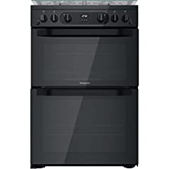 Hotpoint 60CM HDM67G0CCB/UK Gas Double Freestanding for sale  Delivered anywhere in UK