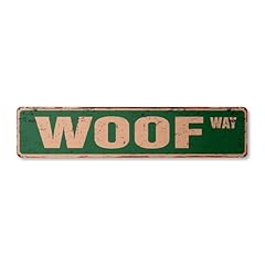 Woof vintage straßenschild gebraucht kaufen  Wird an jeden Ort in Deutschland