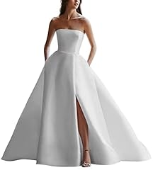 Monlity strapless satin for sale  Delivered anywhere in USA 