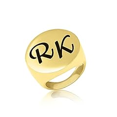 Signet rings gold for sale  Delivered anywhere in UK