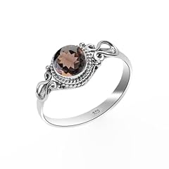 Smoky quartz ring for sale  Delivered anywhere in UK