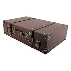 Vintage leather suitcase for sale  Delivered anywhere in UK