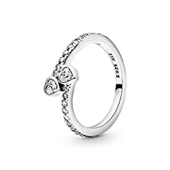Pandora Moments Women's Sterling Silver Two Sparkling for sale  Delivered anywhere in UK