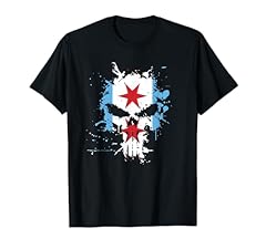 Chicago flag skull for sale  Delivered anywhere in USA 