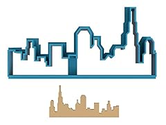 Chicago skyline silhouette for sale  Delivered anywhere in USA 