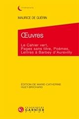 Oeuvres cahier vert d'occasion  Livré partout en France