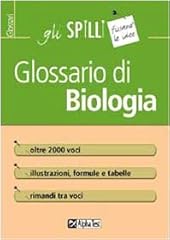Glossario biologia usato  Spedito ovunque in Italia 