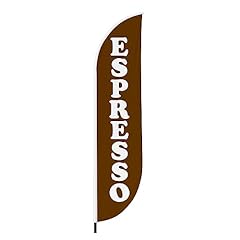 Espresso feather flag for sale  Delivered anywhere in USA 