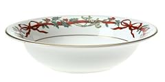 Royal Worcester Holly Ribbons 6-1/2-Inch Cereal Bowl, used for sale  Delivered anywhere in USA 