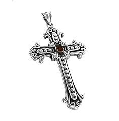 Garnet necklace cross for sale  Delivered anywhere in USA 