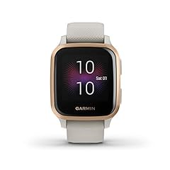 Garmin Venu Sq Music, GPS Smartwatch with Bright Touchscreen Display, Features Music and Up to 6 Days of Battery Life, Rose Gold with Tan Band (010-02426-01) for sale  Delivered anywhere in Canada