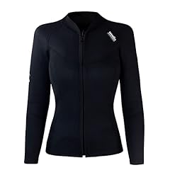 Wetsuit Top Womens, 2MM Neoprene Jacket Crew Neck Front for sale  Delivered anywhere in UK