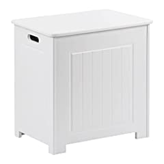 white wooden laundry basket for sale  Delivered anywhere in UK