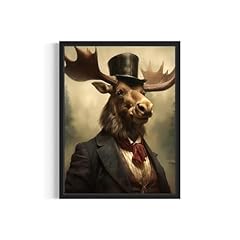 Moose vintage portrait for sale  Delivered anywhere in USA 