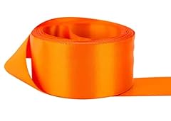 Orange satin ribbon for sale  Delivered anywhere in UK