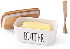 21OZ Large Butter Dish Container with Airtight Bamboo for sale  Delivered anywhere in Canada