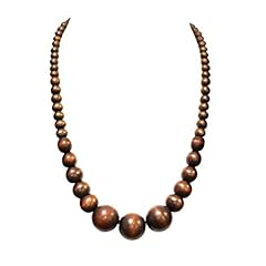 Collier perles bois d'occasion  Livré partout en Belgiqu
