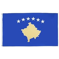 Flag bandiera kosovo usato  Spedito ovunque in Italia 
