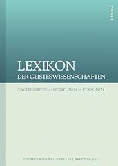 Lexikon der geisteswissenschaf d'occasion  Livré partout en Belgiqu