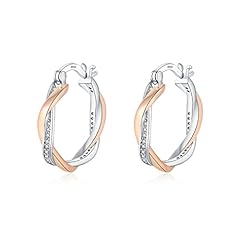Rose gold earrings for sale  Delivered anywhere in UK