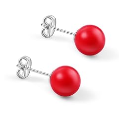 Red coral earrings for sale  Delivered anywhere in USA 