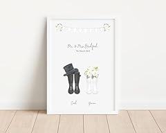Personalised wedding welly for sale  Delivered anywhere in Ireland