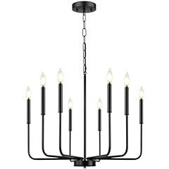 Black farmhouse chandelier for sale  Delivered anywhere in USA 