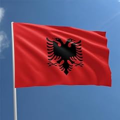Bandiera albanese 150 usato  Spedito ovunque in Italia 