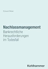 Nachlassmanagement bankrechtli gebraucht kaufen  Wird an jeden Ort in Deutschland
