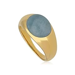 Kosmos Aquamarine Cocktail Ring in Gold Plated 925 for sale  Delivered anywhere in UK